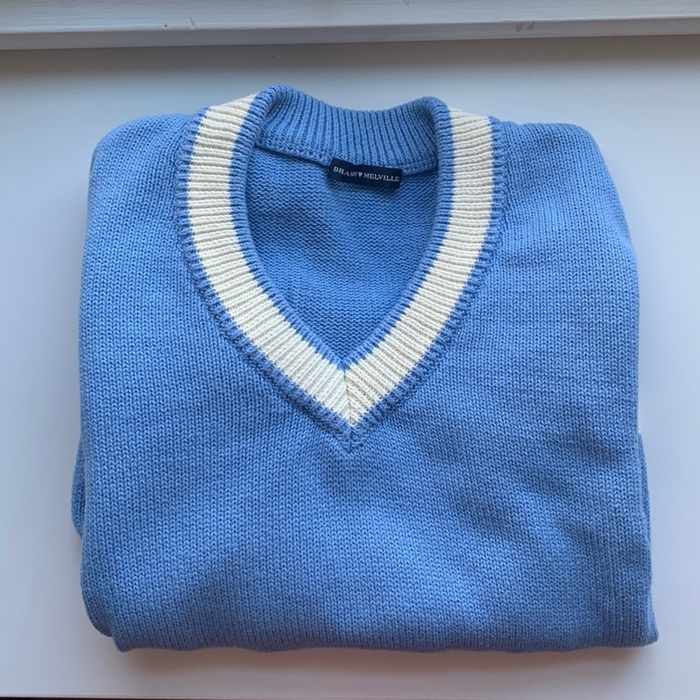 Brandy Melville Knit V Neck Sweater